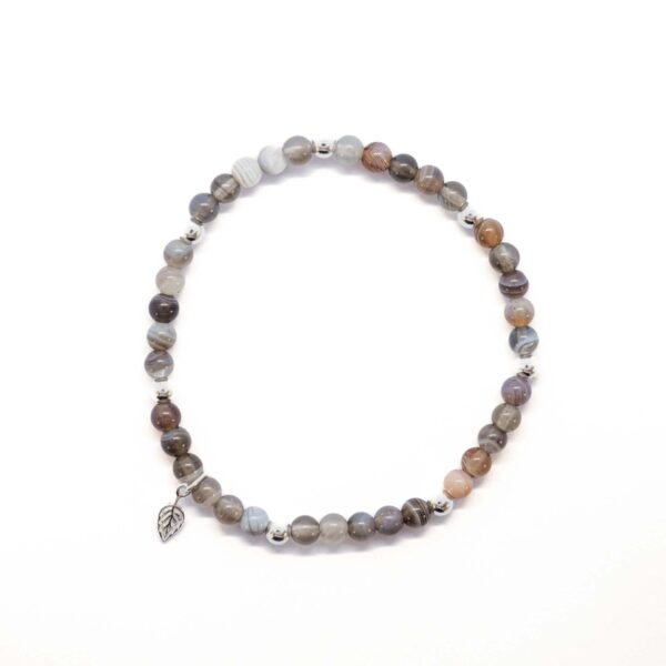 Steinarmband Botswana Achat Silber