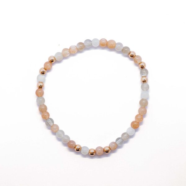 Mondstein rose Steinarmband