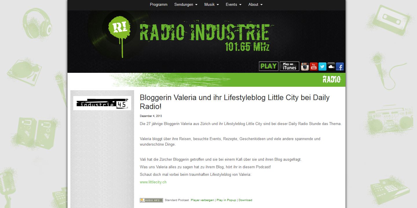 Radio Industrie Interview Valeria