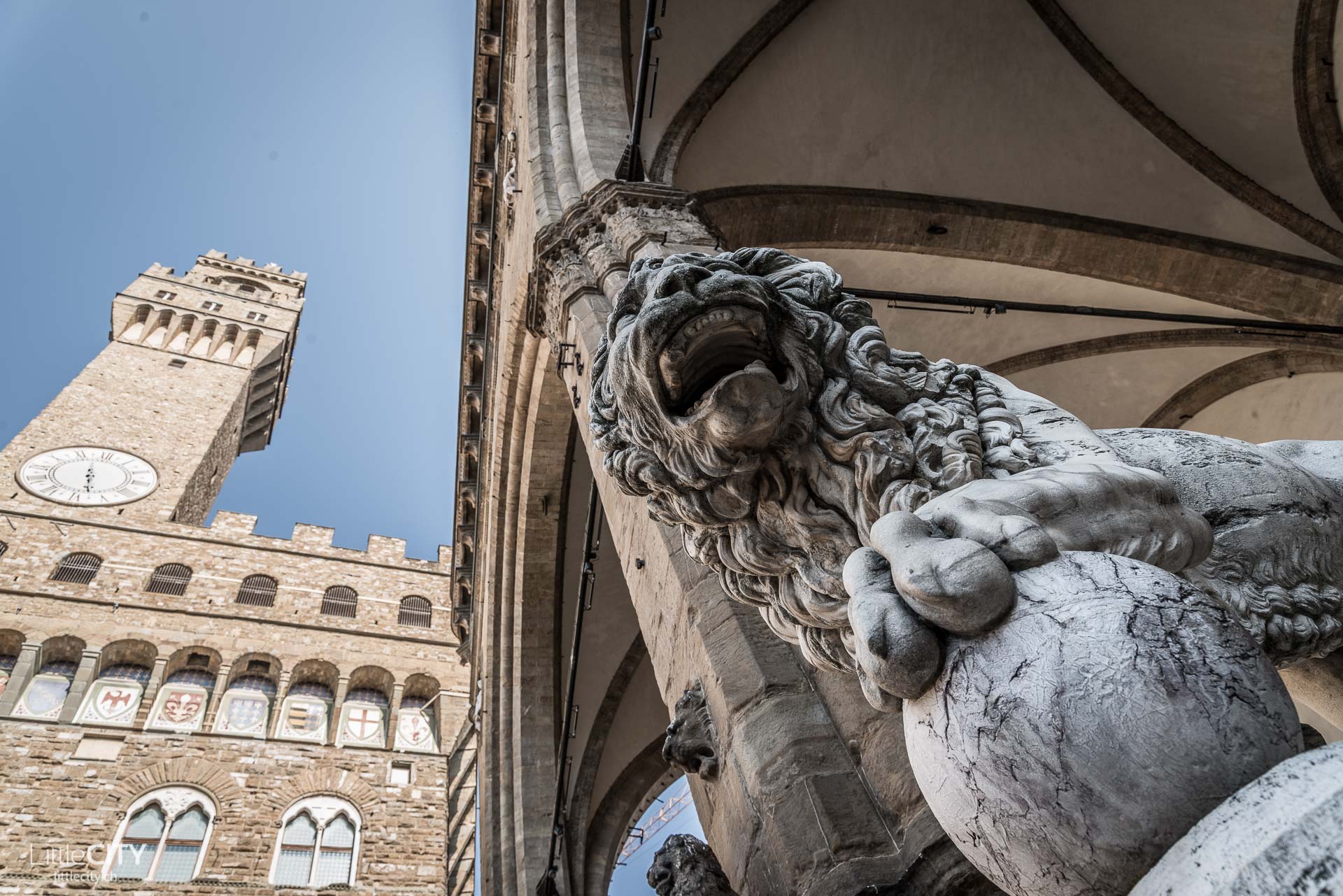Florenz Reisetipp Piazzale della Signora Löwen Statue