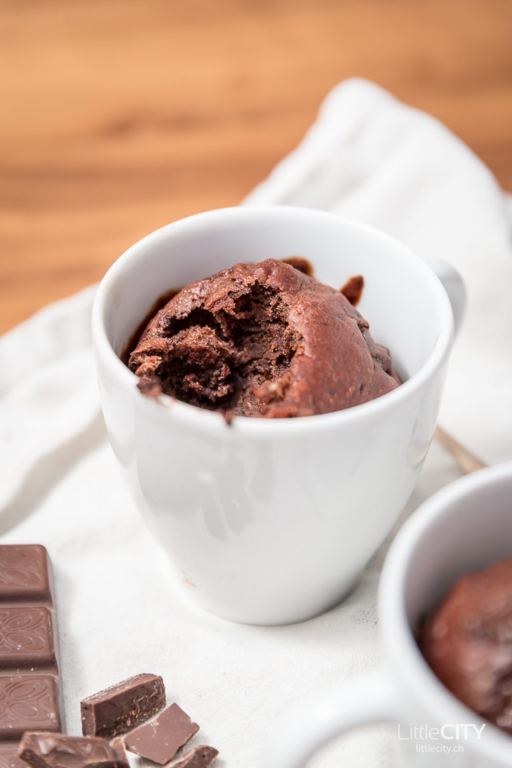 Schneller Schokoladen-Tassenkuchen aus dem Backofen Schneller Schokoladen-Tassenkuchen aus dem Backofen