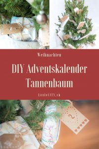 DIY Adventskalender Idee Tannenbaum
