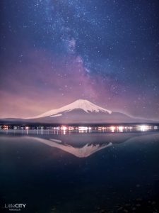Mount Fuji Yamanakako Milchstrasse