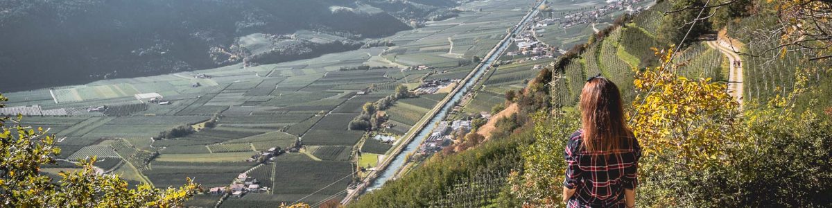 Waalweg Wanderung Südtirol Herbst