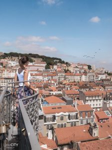 Lissabon Lift de Santa Justia Sehenswürdigkeiten