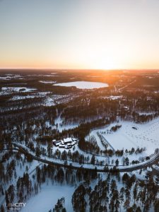 Finnland Sonnenuntergang