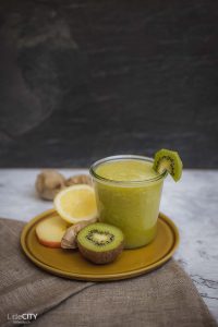 Kiwi Apfel Zitronen Saft Slow Juicer Rezept