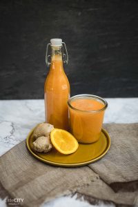 Slow Juicer Orange Apfel Ingwer