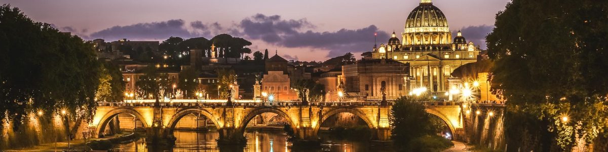 Rom Sonnenuntergang am Tiber