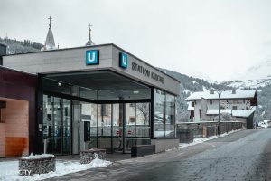 Serfaus U-Bahn Haltestelle Kirche